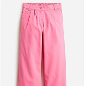 **NWOT** Crewcuts Vibrant Pink Kids Pleated Chino Pant